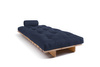 Rozkládací pohovka 90x200 - Slim Comfort Classic - Pascall Futon Námořnická modrá