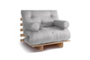 Rozkládací pohovka 90x200 - Slim Basic Classic - Pascall Futon Popel holubice