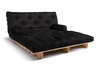 Rozkládací pohovka 180x200 - Slim Exclusive Classic - Pascall Futon Černá barva