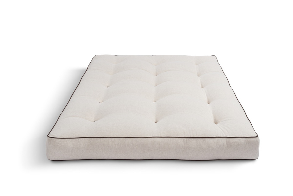Matrace 140x200 přírodní s vlnou, kokosem a 2x latexem - Futon Pascall Comfort Wool Kedro Povlečení