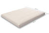Futon Pascall Medium Duo Latex - Matrace 160x200 Grey - přírodní s latexem