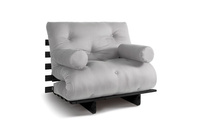 Rozkládací pohovka 90x200 - Slim Basic Black - Pascall Futon Popel holubice
