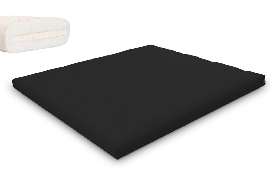 Matrace 180x200 přírodní s latexem - Futon Pascall Slim Latex Black