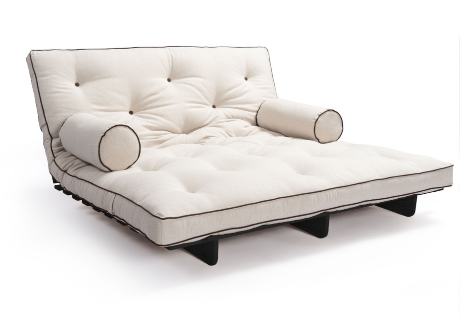 Rozkládací pohovka 160x200 - Slim Exclusive Kedro Black - Pascall Futon Povlečení