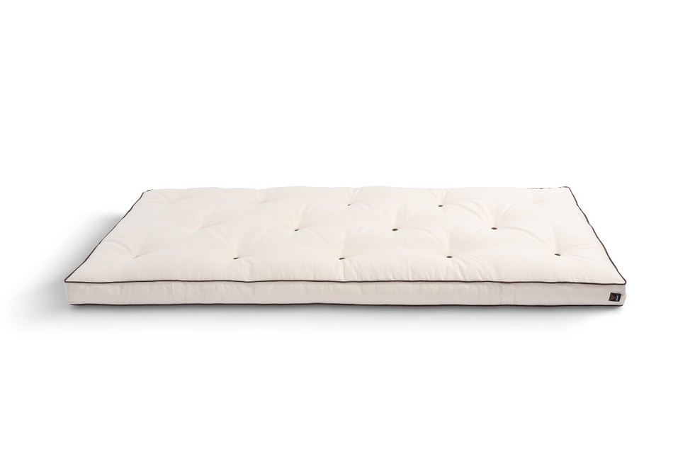 Matrace 90x200 přírodní s latexem - Futon Pascall Slim Duo Latex Kedro Ecru