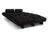 Rozkládací pohovka 140x200 - Slim Exclusive Black - Pascall Futon Černá barva