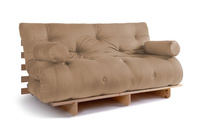 Rozkládací pohovka 160x200 - Slim Comfort Classic - Pascall Futon Béžová barva