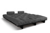 Rozkládací pohovka 180x200 - Slim Exclusive Black - Pascall Futon Grey
