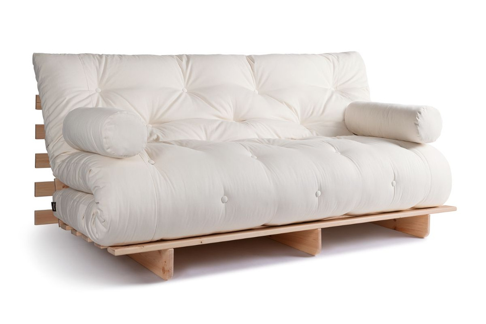 Rozkládací pohovka 180x200 - Slim Exclusive Classic - Pascall Futon Ecru