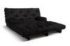 Rozkládací pohovka 180x200 - Slim Basic Black - Pascall Futon Černá barva