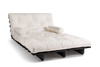 Rozkládací pohovka 140x200 - Slim Comfort Black - Pascall Futon Ecru