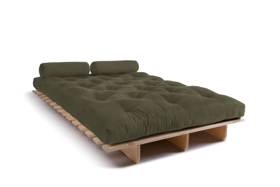 Rozkládací pohovka 120x200 - Slim Exclusive Classic - Pascall Futon Khaki