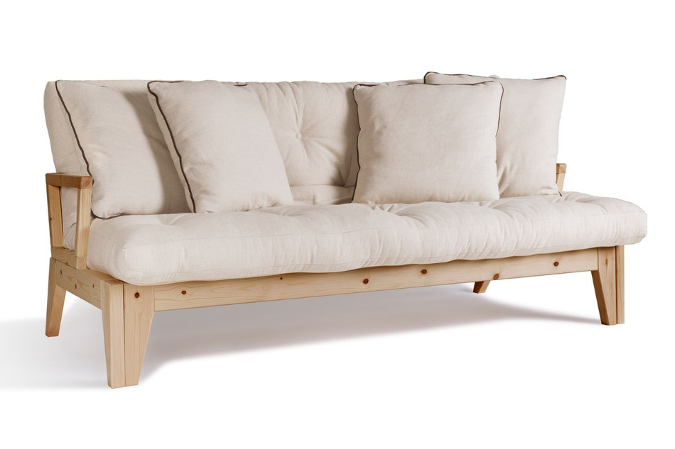 Rozkládací pohovka 200 cm - Sakura - Pascall Futon Len