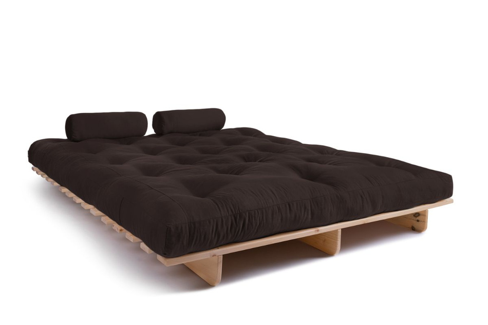 Rozkládací pohovka 160x200 - Slim Basic Classic - Pascall Futon Brown