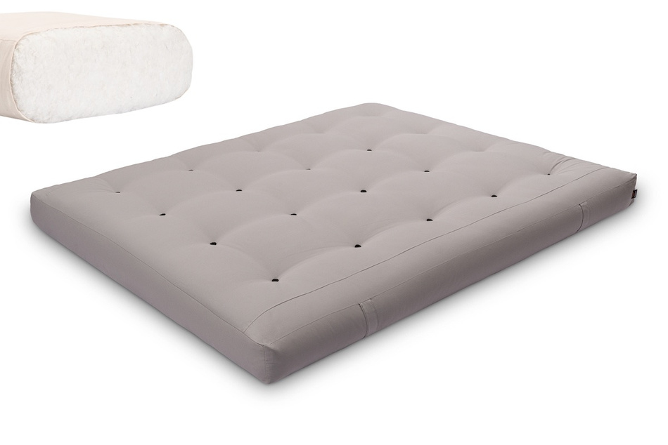 Matrace 160x200 přírodní - Futon Pascall Medium Natural Grey