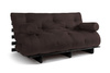 Rozkládací pohovka 160x200 - Slim Exclusive Black - Pascall Futon Brown