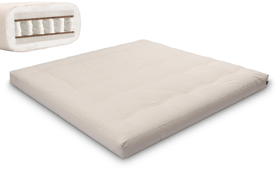 Matrace 200x200 - Futon Hybrid Pocket H4 - Pascall Ecru