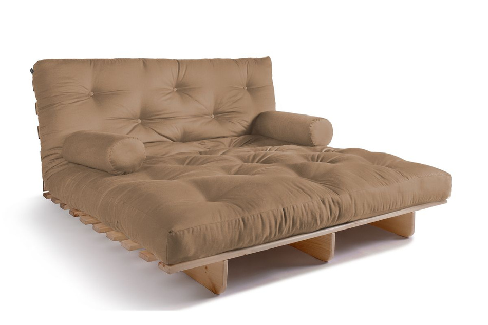 Rozkládací pohovka 140x200 - Slim Comfort Classic - Pascall Futon Béžová barva
