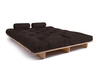 Rozkládací pohovka 160x200 - Slim Basic Classic - Pascall Futon Brown