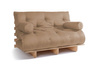 Rozkládací pohovka 140x200 - Slim Comfort Classic - Pascall Futon Béžová barva