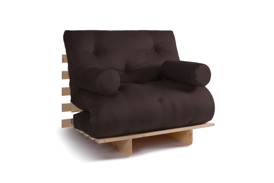Rozkládací pohovka 90x200 - Slim Exclusive Classic - Pascall Futon Brown
