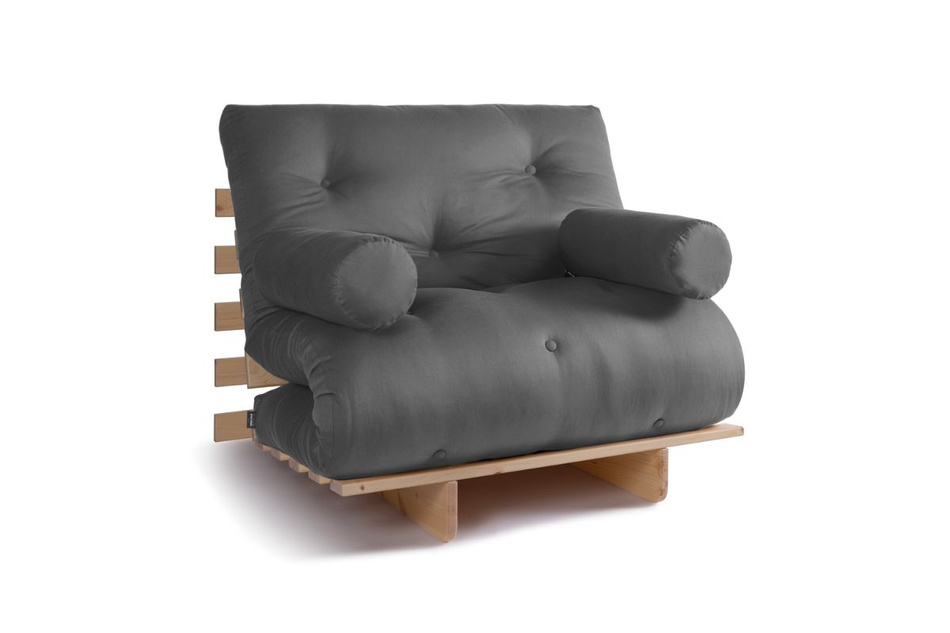 Rozkládací pohovka 90x200 - Slim Exclusive Classic - Pascall Futon Grey
