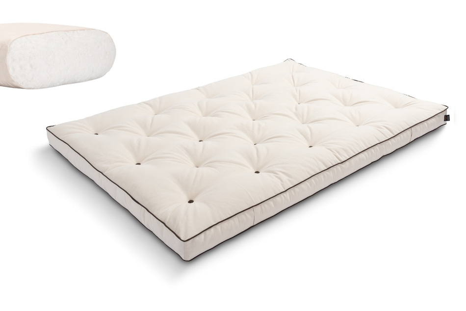 Matrace 120x200 přírodní - Futon Pascall Slim Natural Kedro Ecru