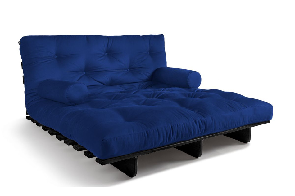 Rozkládací pohovka 140x200 - Slim Exclusive Black - Pascall Futon Prairie