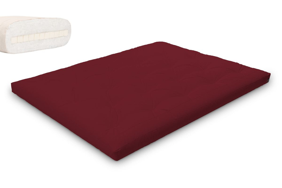 Matrace 160x200 přírodní s latexem - Futon Pascall Slim Latex Maroon