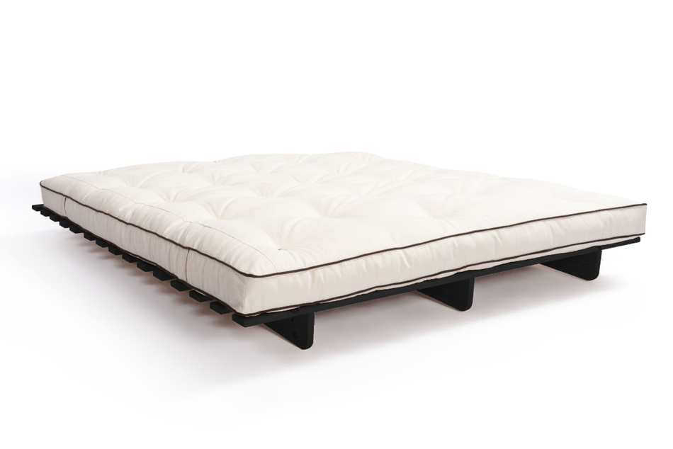 Rozkládací pohovka 180x200 - Slim Basic Kedro Black - Pascall Futon Ecru