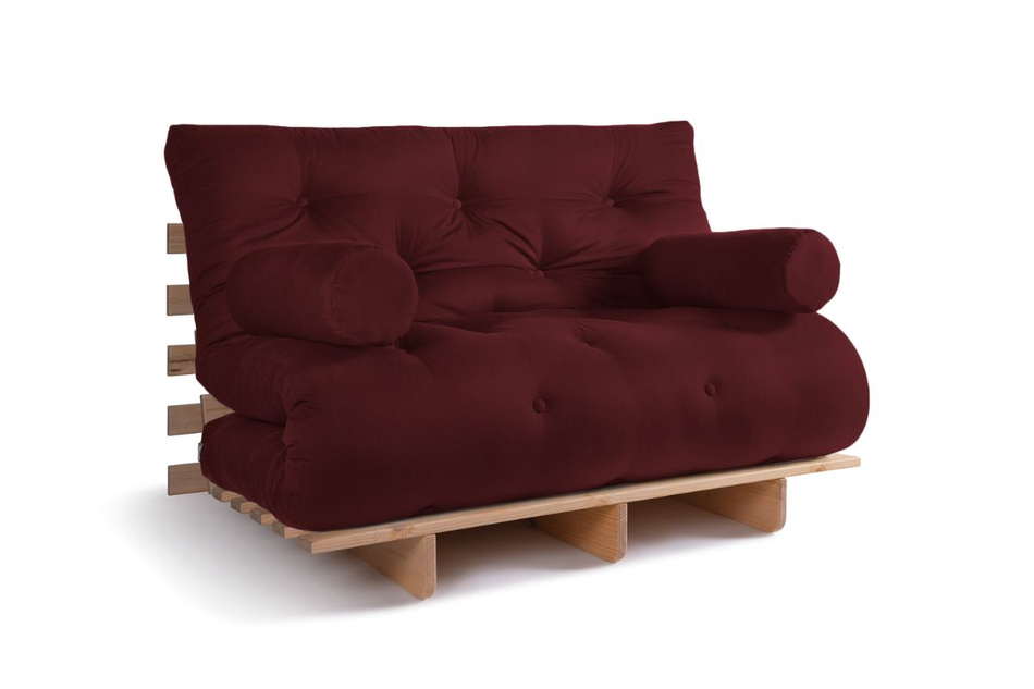 Rozkládací pohovka 120x200 - Slim Exclusive Classic - Pascall Futon Maroon