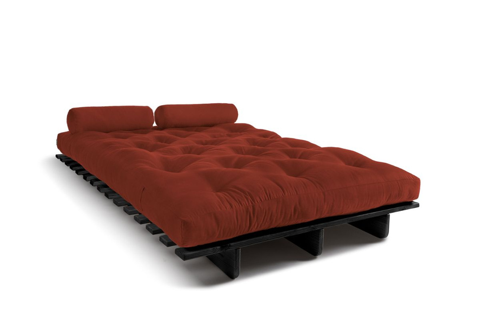 Rozkládací pohovka 120x200 - Slim Comfort Black - Pascall Futon Zdění