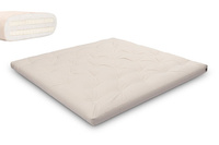 Matrace 200x200 přírodní s latexem - Futon Pascall Slim Duo Latex Ecru