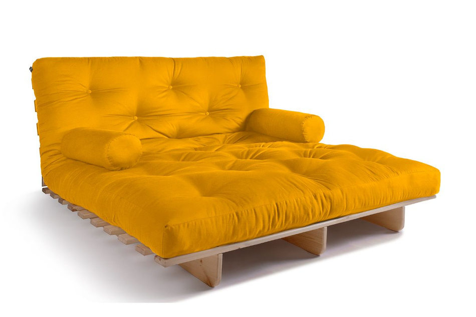 Rozkládací pohovka 140x200 - Slim Exclusive Classic - Pascall Futon Honey