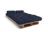 Rozkládací pohovka 120x200 - Slim Comfort Classic - Pascall Futon Námořnická modrá