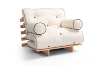 Rozkládací pohovka 90x200 - Slim Exclusive Kedro Classic - Pascall Futon Ecru