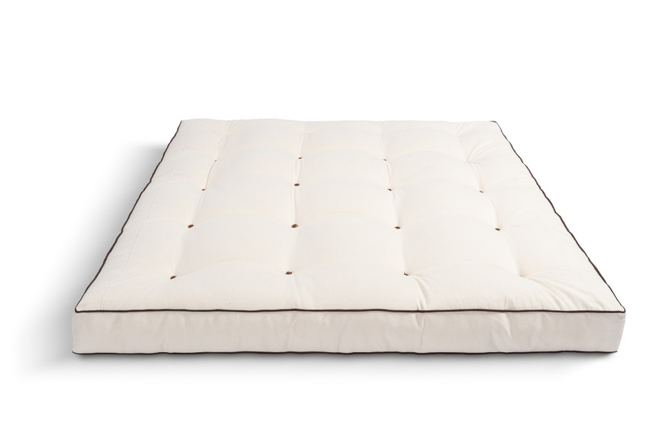 Matrace 200x200 přírodní - Futon Pascall Medium Natural Kedro Ecru