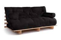 Rozkládací pohovka 180x200 - Slim Exclusive Classic - Pascall Futon Černá barva