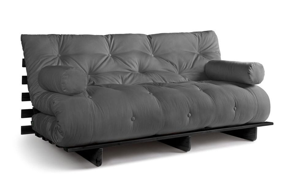 Rozkládací pohovka 180x200 - Slim Exclusive Black - Pascall Futon Grey