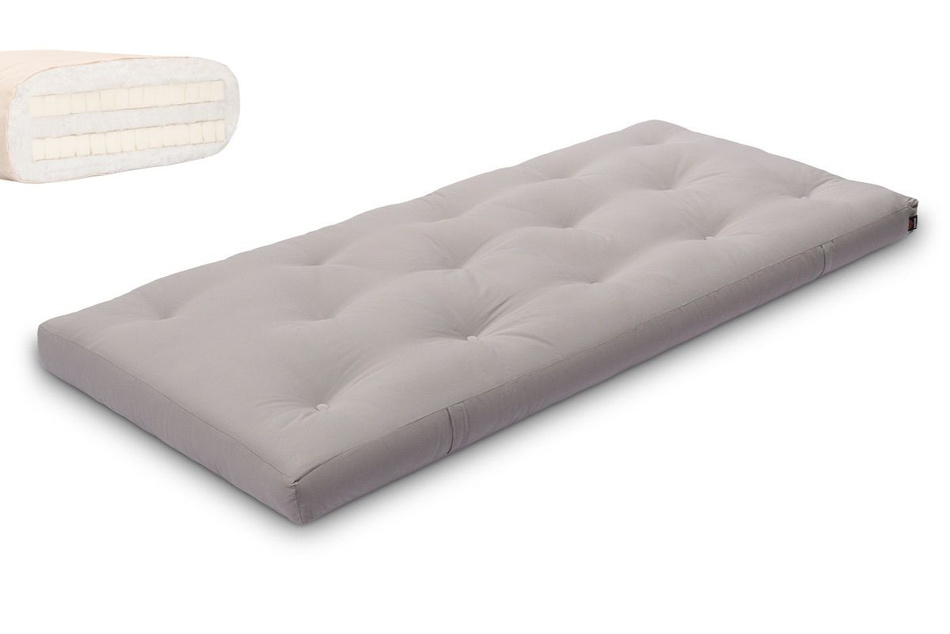 Matrace 90x200 přírodní s latexem - Futon Pascall Slim Duo Latex Grey