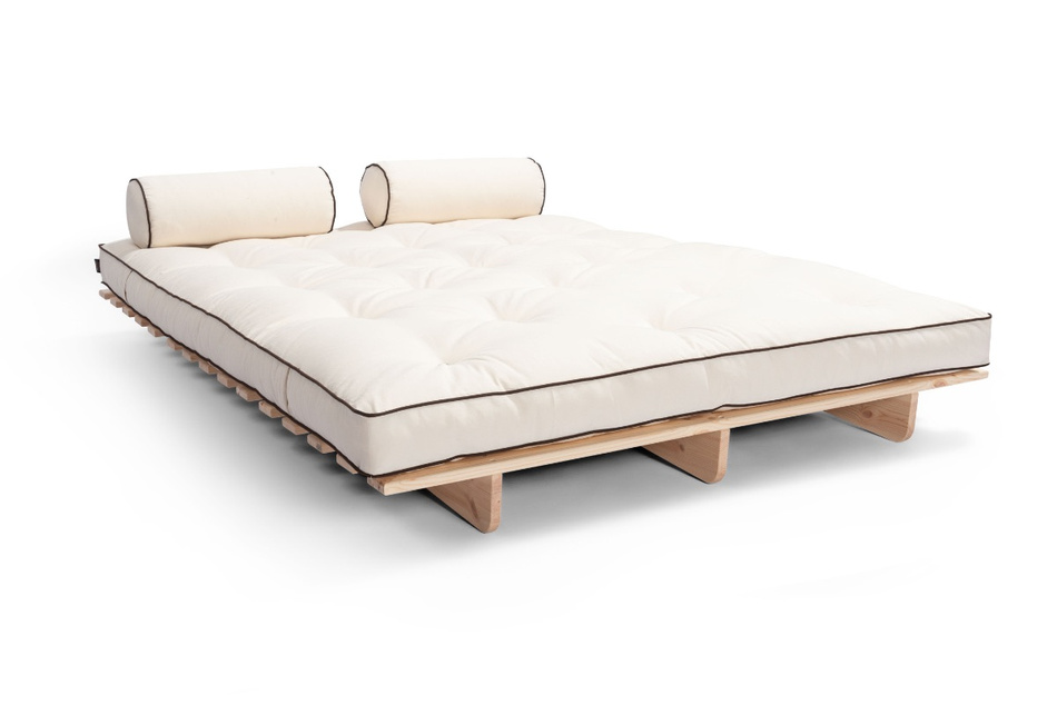Rozkládací pohovka 140x200 - Slim Basic Kedro Classic - Pascall Futon Ecru