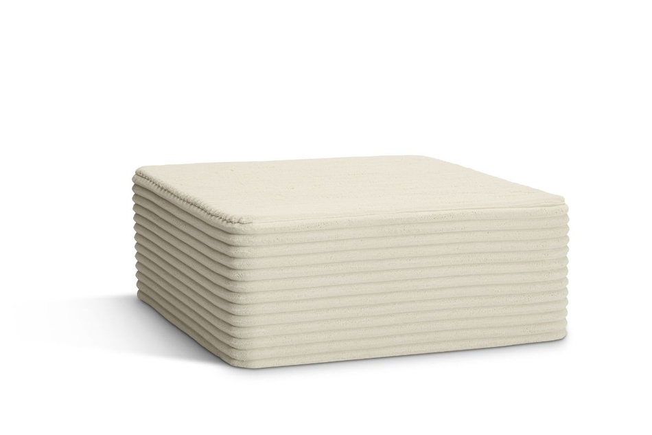Flexio pouffe 85x85 - Pascall - manšestr krémový