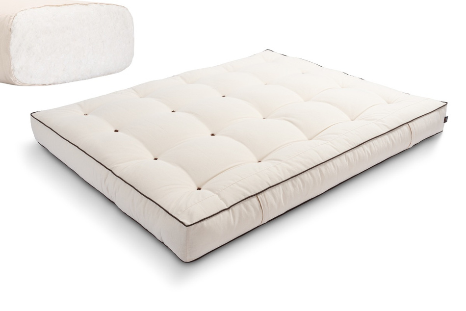 Matrace 200x200 přírodní - Futon Pascall Comfort Natural Kedro Ecru