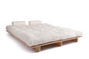 Rozkládací pohovka 160x200 - Slim Basic Classic - Pascall Futon Ecru