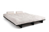 Rozkládací pohovka 160x200 - Slim Exclusive Black - Pascall Futon Ecru