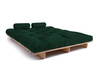 Rozkládací pohovka 160x200 - Slim Exclusive Classic - Pascall Futon Bottle Green