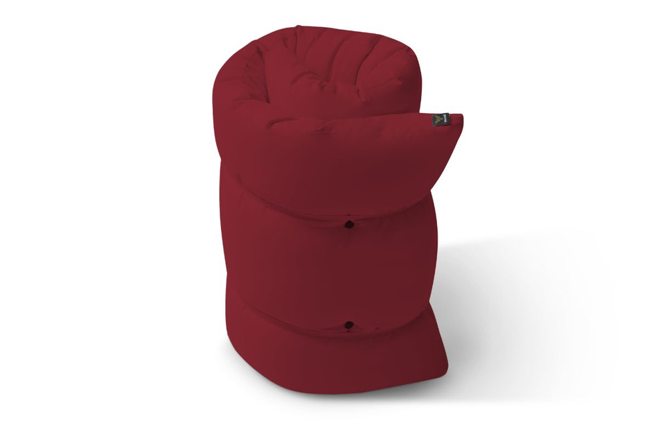 Futon Pascall Travel Natural - Matrace 80x200 Maroon - přírodní