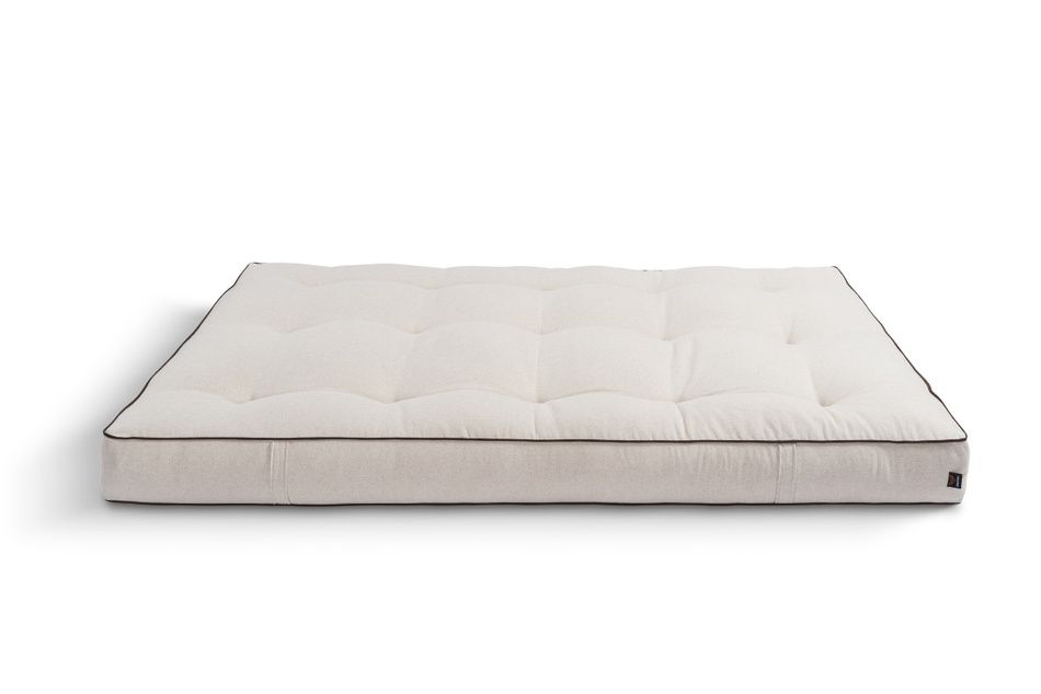 Matrace 140x200 přírodní s vlnou, latexem a 2x kokosem - Futon Pascall Comfort Wool Hard Kedro Povlečení
