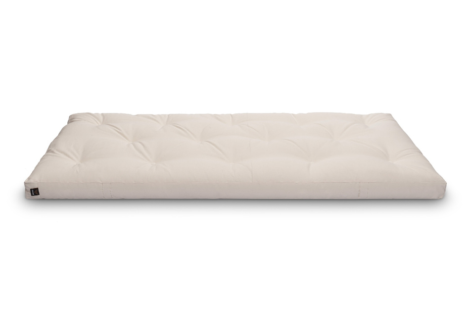 Matrace 90x200 přírodní - Futon Pascall Slim Natural Khaki