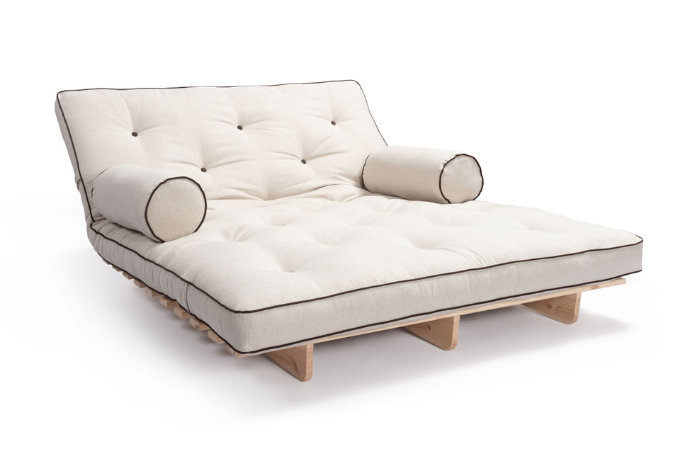 Rozkládací pohovka 140x200 - Slim Basic Kedro Classic - Pascall Futon Povlečení